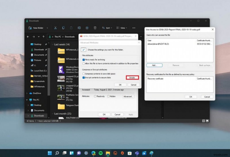 How to password protect a file or folder on Windows 11