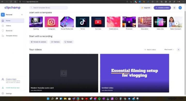 Being creative using Windows: Clipchamp Review