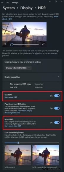 How to enable Auto HDR on Windows 11 to get your best viewing experience