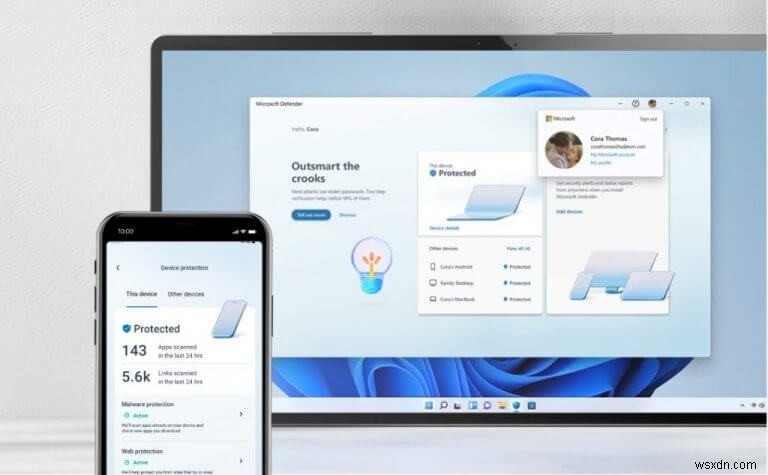 Heres a first a look at the new Microsoft Defender app for Windows 11 and Android