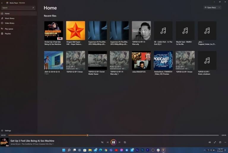 Groove Music player updated and replaced with new Windows 11 Media Player for some