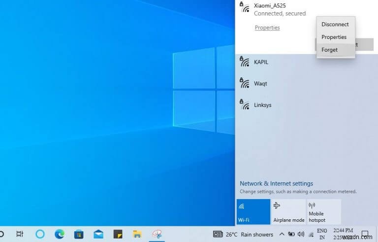 How to forget a network in Windows 10 or Windows 11