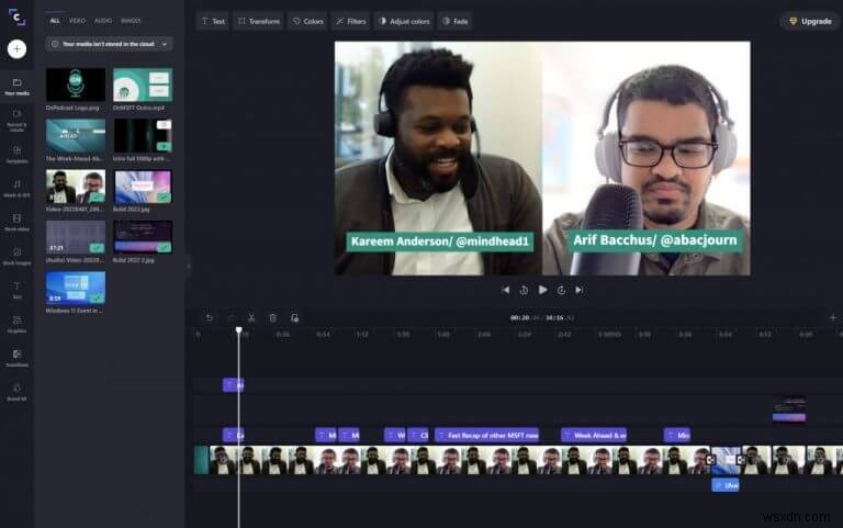 I used the free tier of Clipchamp to edit a podcast & it wasnt as bad as youd think