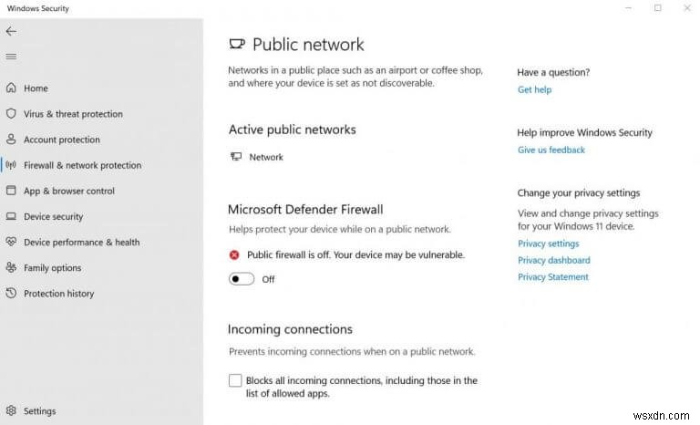 How to disable Windows Firewall in Windows 10 or Windows 11