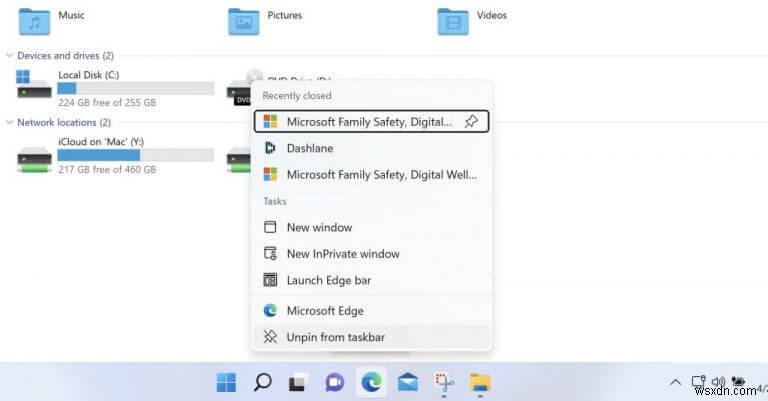 4 ways to customize the taskbar in Windows 11