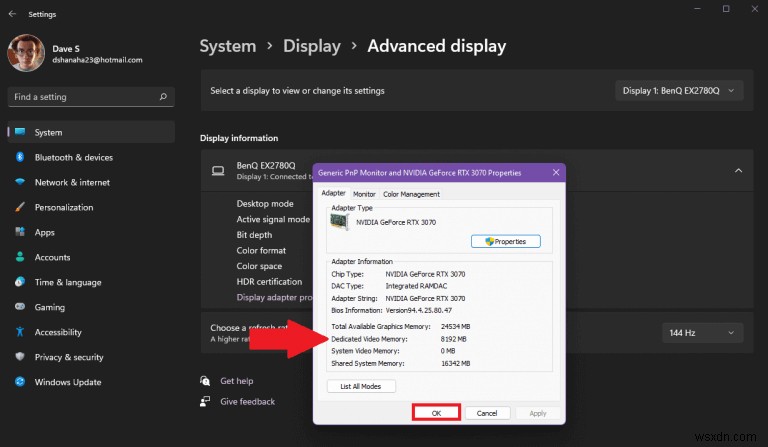 How to find out exactly how much Windows 11 VRAM is available on your PC