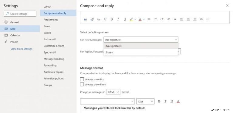 How to add an email signature in Outlook