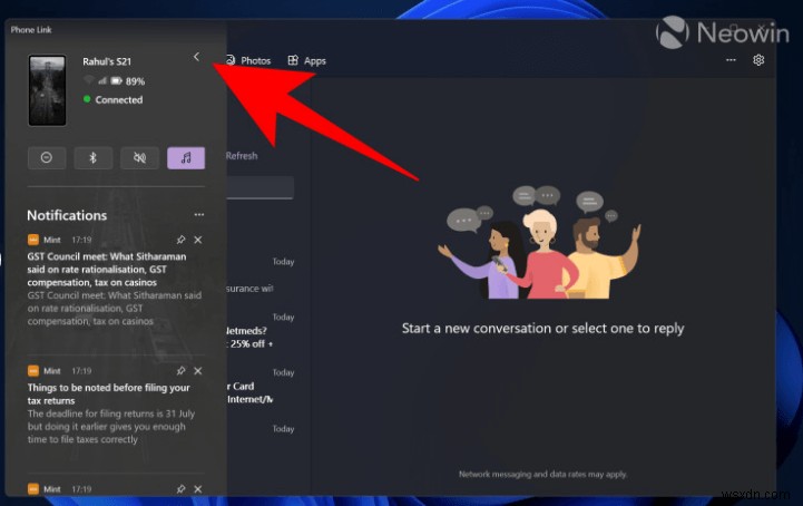 Some useful new Phone Link messaging features are now rolling out on Windows