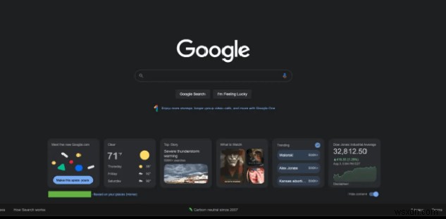Googles new homepage rolls out to more people with Windows 11-like widgets under the search box