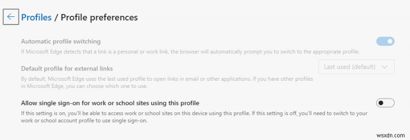 How to enable Edge automatic profile switching to keep your work and personal life separate