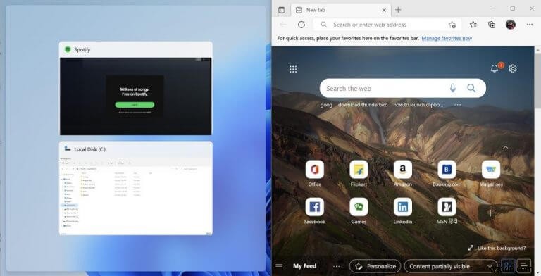How to split screen on Windows 10 or Windows 11