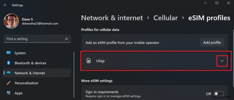 How to easily get a free eSIM profile on Windows 11