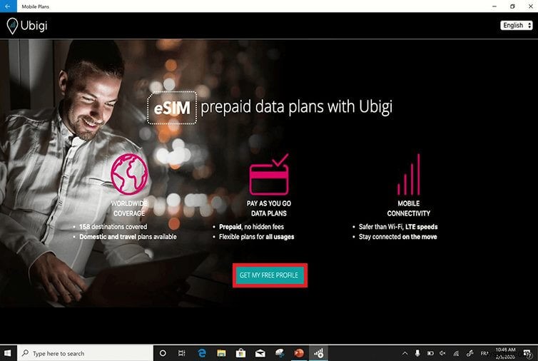 How to easily get a free eSIM profile on Windows 11