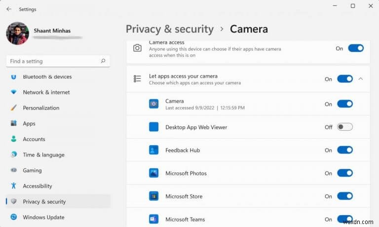 How to change the webcam settings on Windows 10 or Windows 11