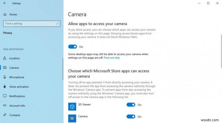 How to change the webcam settings on Windows 10 or Windows 11