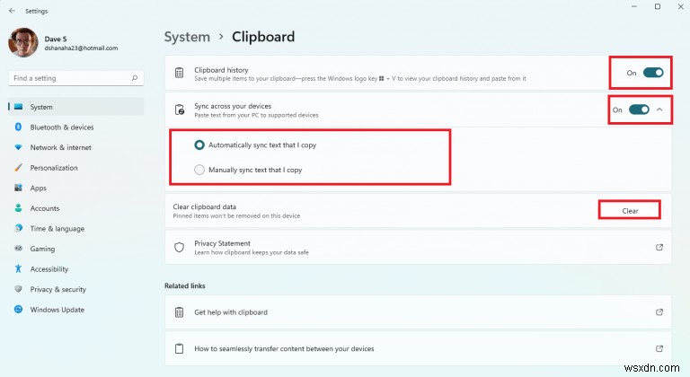 How to enable and view Clipboard history on Windows 11 to be more efficient