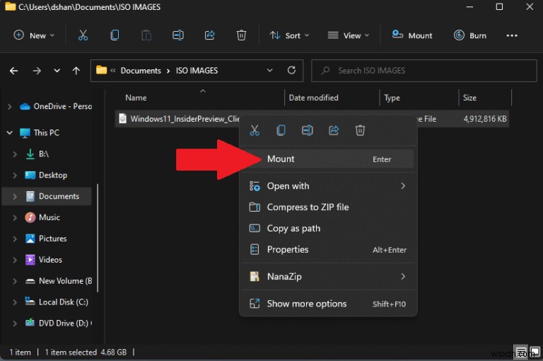 How to almost instantly mount ISO images on Windows 11