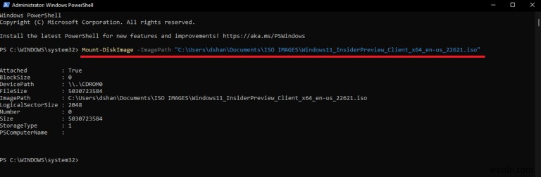 How to almost instantly mount ISO images on Windows 11