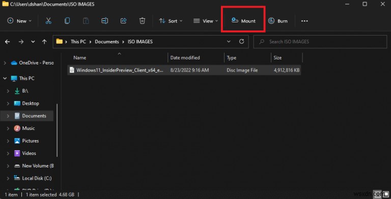 How to almost instantly mount ISO images on Windows 11