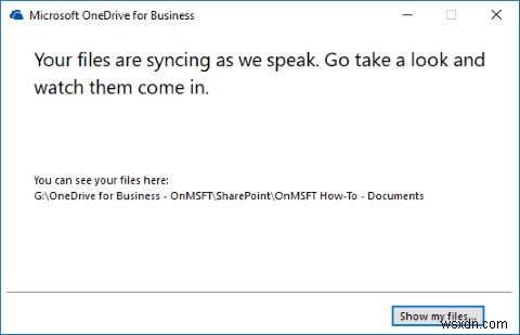 How to sync SharePoint libraries using OneDrive for Business