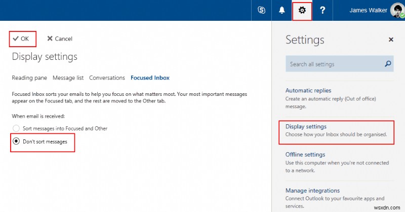 How to disable Outlooks Focused Inbox
