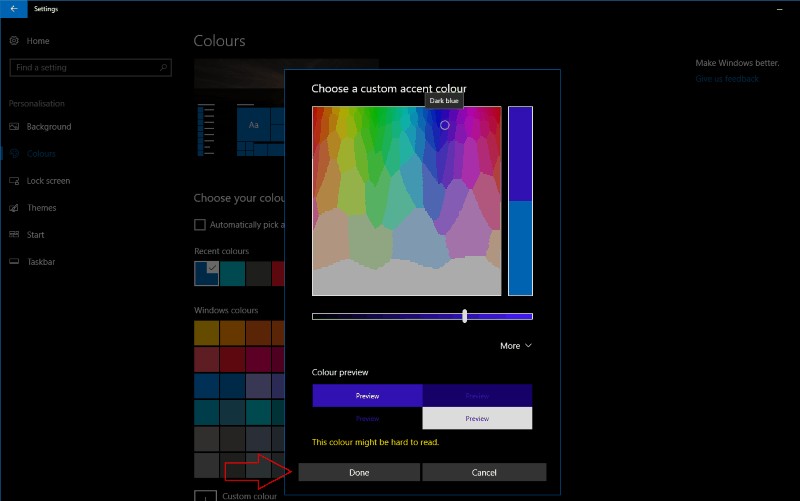How to set your own accent colour in the Windows 10 Creators Update