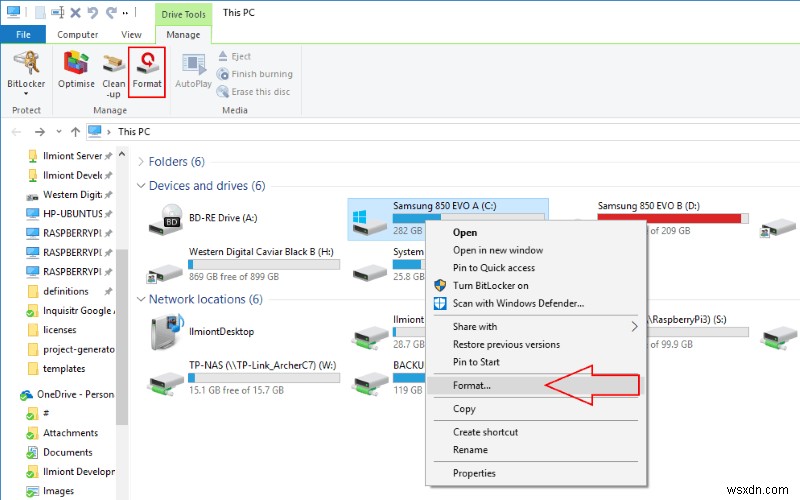 How to format a storage drive in Windows 10