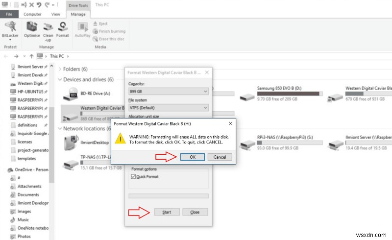 How to format a storage drive in Windows 10