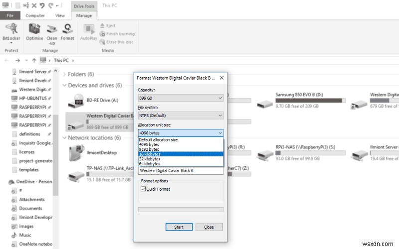 How to format a storage drive in Windows 10