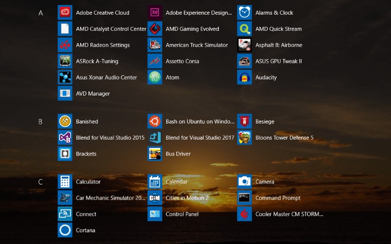 How to enable the full screen Start Menu in Windows 10