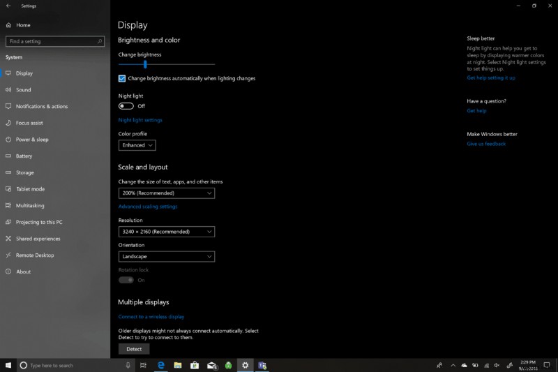 How to increase screen brightness on Windows 10