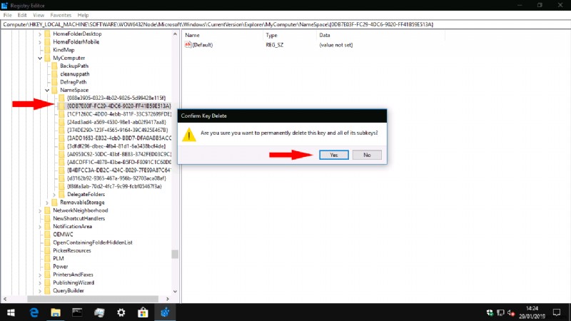 How to remove 3D Objects from This PC in Windows 10