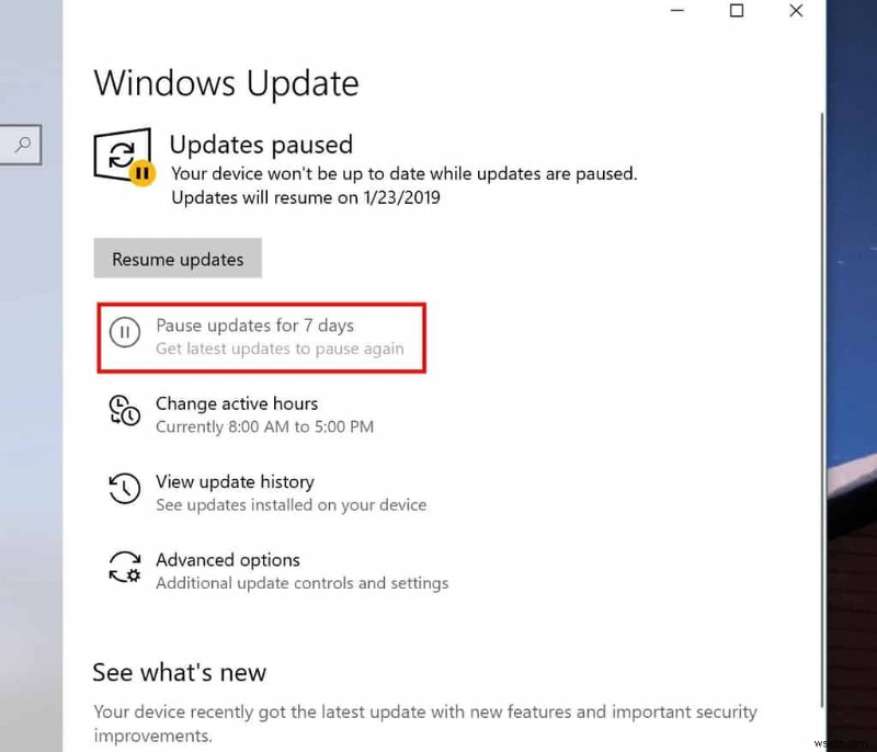 How to pause Windows 10s automatic updates