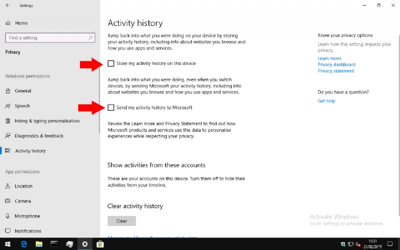 How to disable (or re-enable) Windows 10s Timeline feature