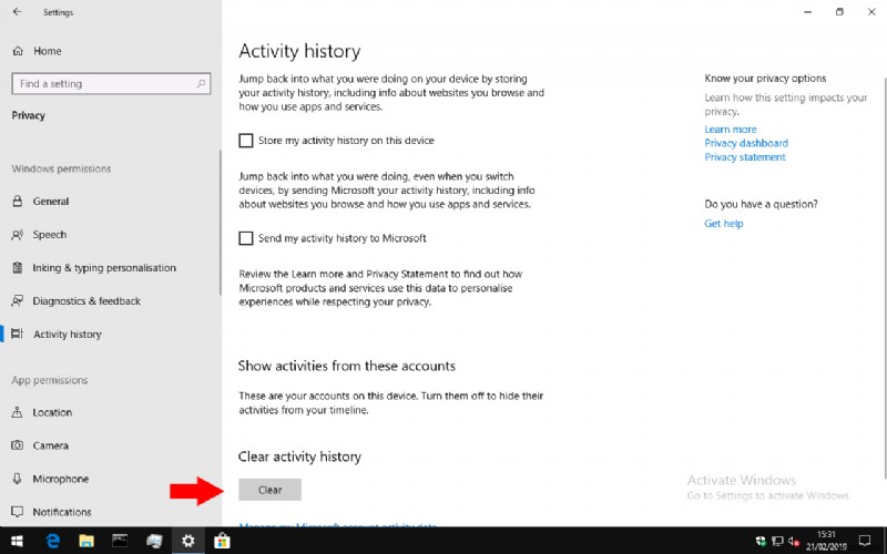 How to disable (or re-enable) Windows 10s Timeline feature