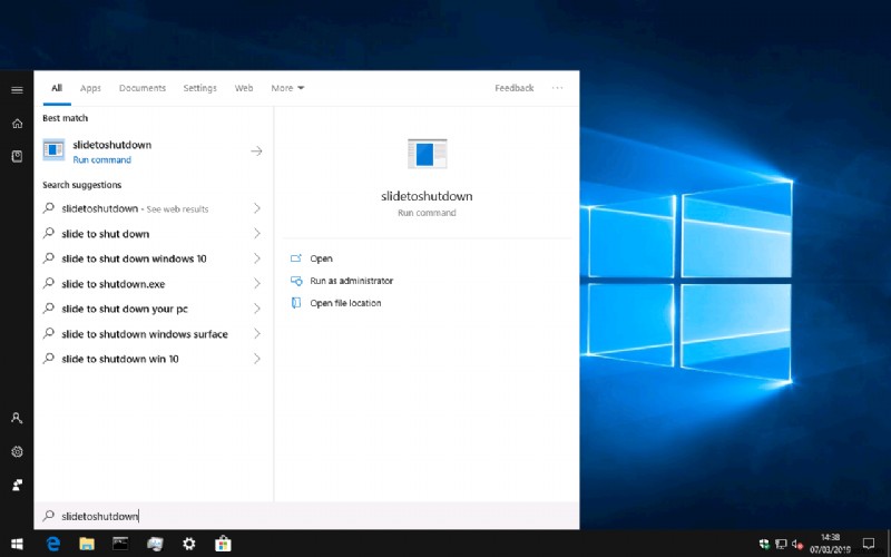 How to use slide to shut down on any Windows 10 device