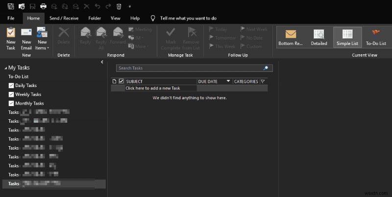 How to hide Outlook tasks with a future Start Date
