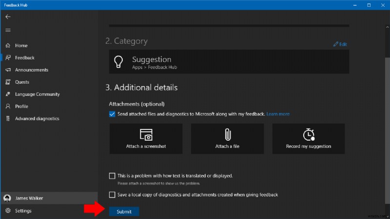 How to send feedback about Windows 10