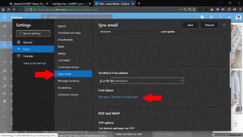 How to create an email alias for your Outlook.com account