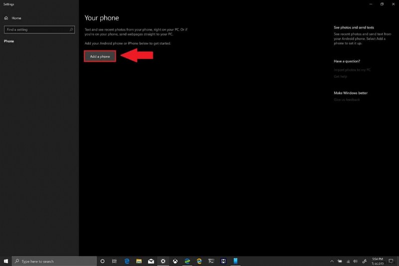 How to set up and use Your Phone on Windows 10