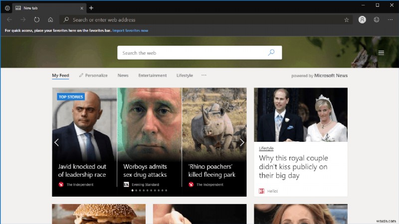 How to customise your new tab page in Microsoft Edge Insider