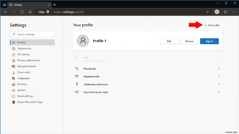 How to use profiles, a new feature in Microsoft Edge Insider