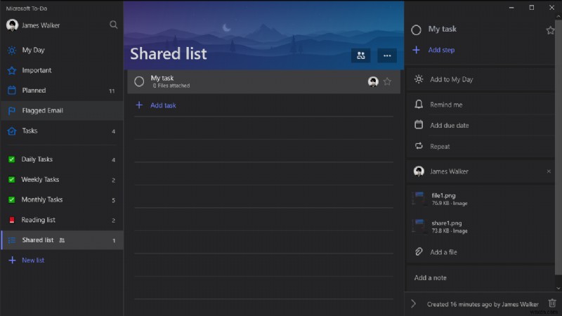 How to attach a file to tasks in Microsoft To-Do