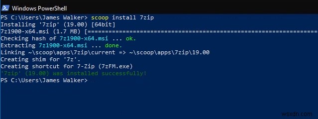 How to install the Scoop package manager in Windows 10