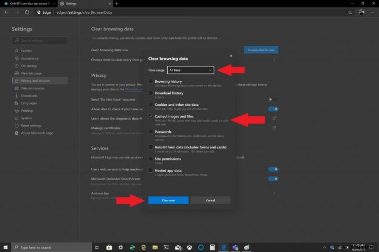 How to clear your caches in Windows 10