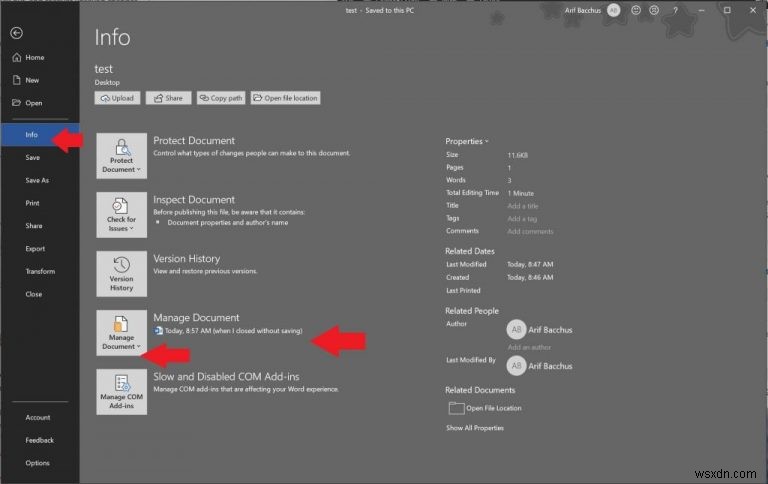 Lose an important file in Word? Heres how to recover or restore it