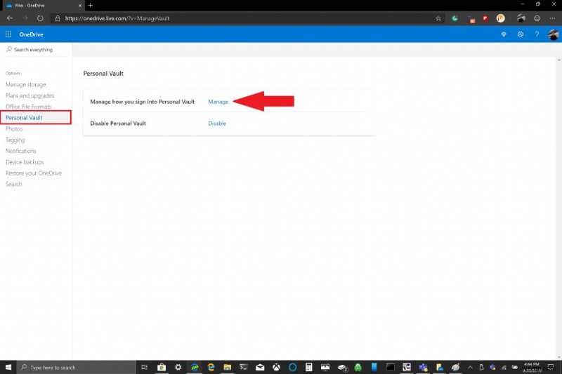 How to Use OneDrive Personal Vault