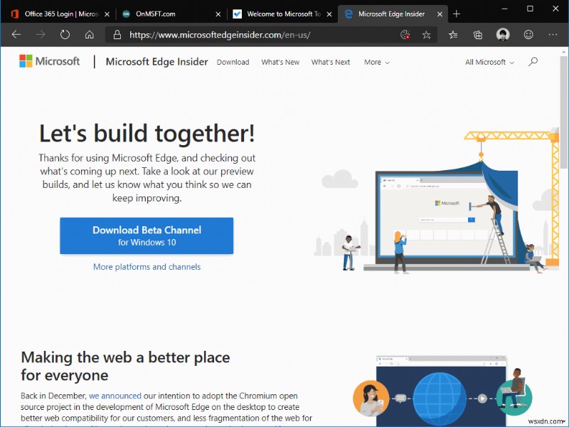 How to use pinned tabs in Microsoft Edge Insider