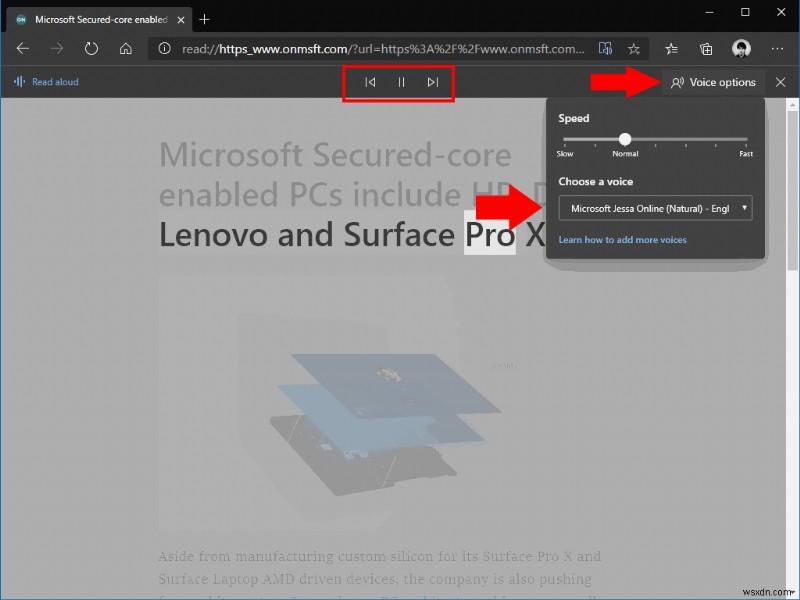 How to listen to webpages and articles aloud in Edge Insider
