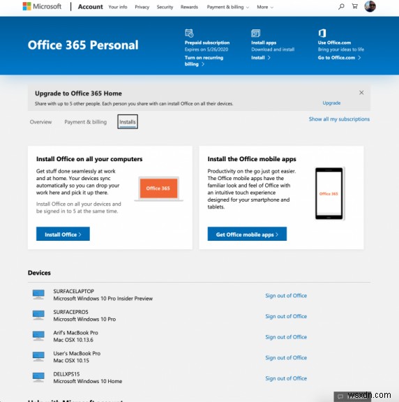 How to manage, cancel, or modify your Office 365 Subscription